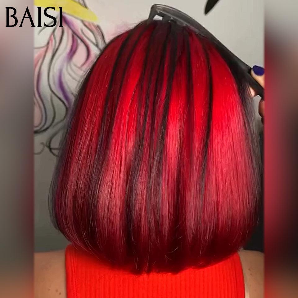 Baisi luxo em linha reta bob 2x6 peruca de renda 100% cabelo vietnamita na cor #4/cinza sdd osso reto em 100% cabelo humano real