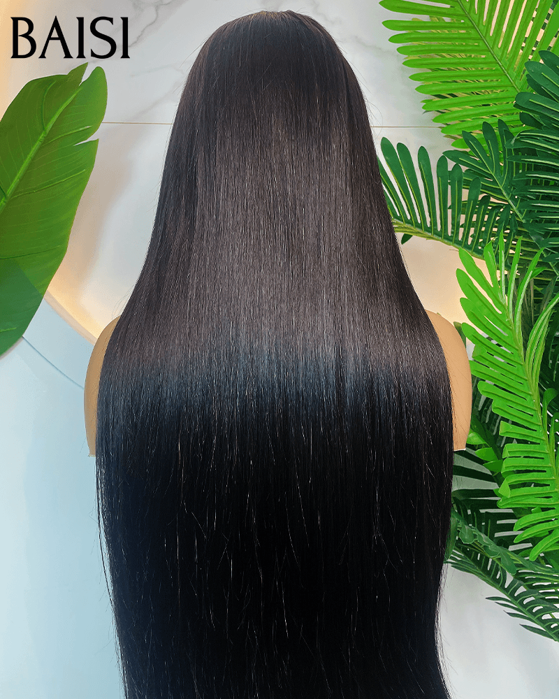 BAISI 13X4 Perucas de Luxo SDD OSSO RETO 100% Vietnã Cabelo Liso A1 Feito por cabelo duplo desenhado fios virgens volume 250% densidade mais de 20 anos de uso