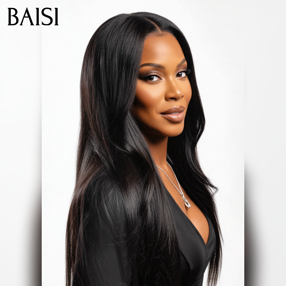 BAISI perruque 13x4 Lace Lisse 20 pouce Raw Hair 99€ ou 100% Viêtnam Hair 2X6 Bob Perruque Naturelle Lisse BONE Straight 10 Pouce 108€ de luxe  moitié prix  MP50