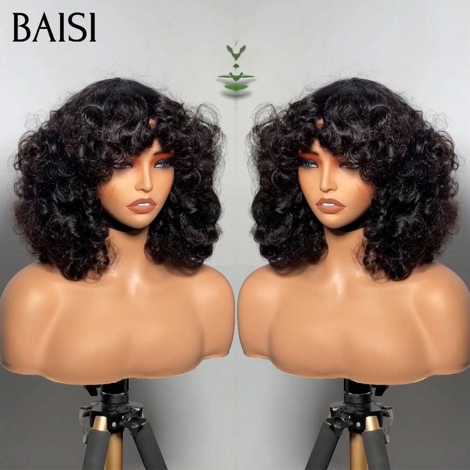 BAISI RAW HAIR 300% Volume grande renda frontal 13X6 peruca encaracolada, super densidade total mais de 10 anos de uso com muito bom cuidado Código: VIP100