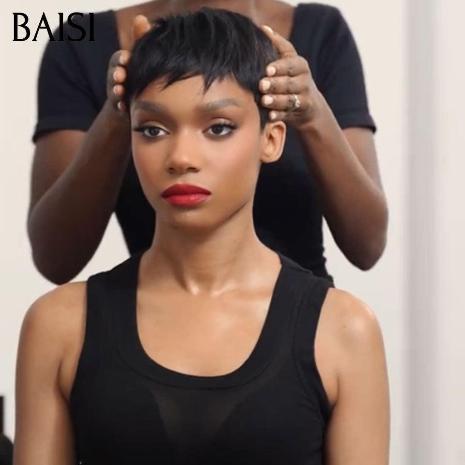 BAISI pixie 45€ em PRETO Color Mix rosa máquina de corte pequeno feita Sem Cola Sem Renda F-026 BAISI20