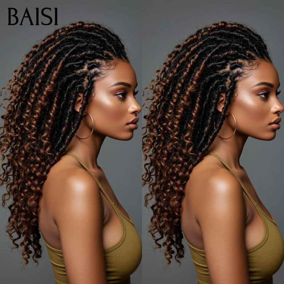 Nouveau produit 13x4 lace frontal Perruque Seulement 149€ avec coiffure tressée natte curly NOIR Mixte Marron en 100% Cheveux Humains