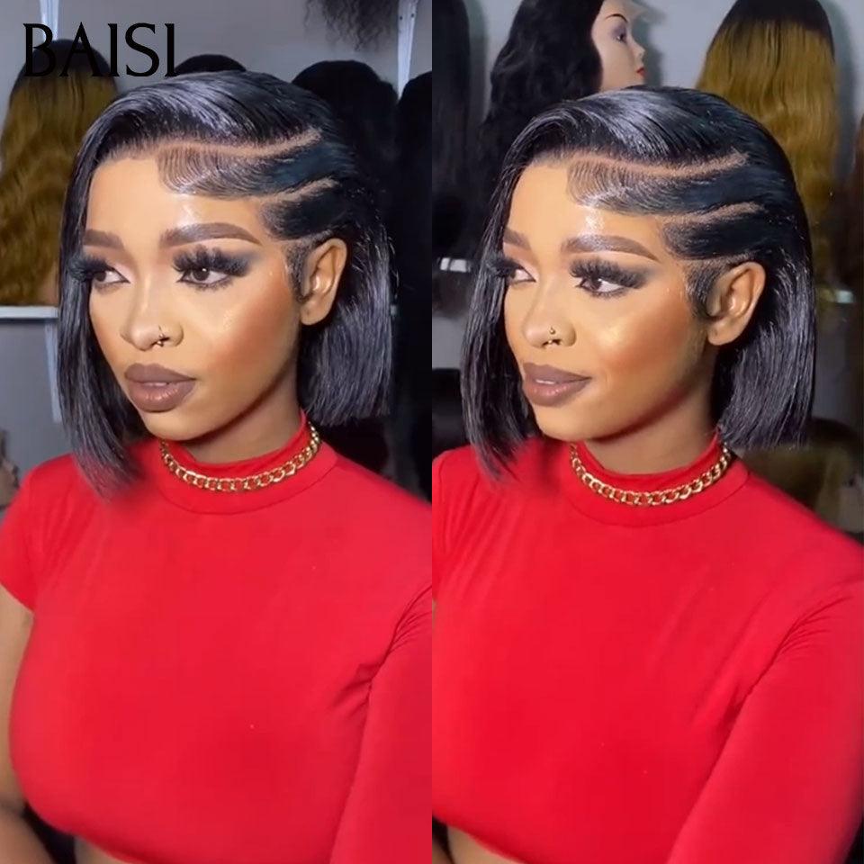 BAISI  perruque 5X5 lace bob Lisse 8 Pouces 99€ moitié prix coupe personnalisée plus de 20 ans d' utilisations MP50