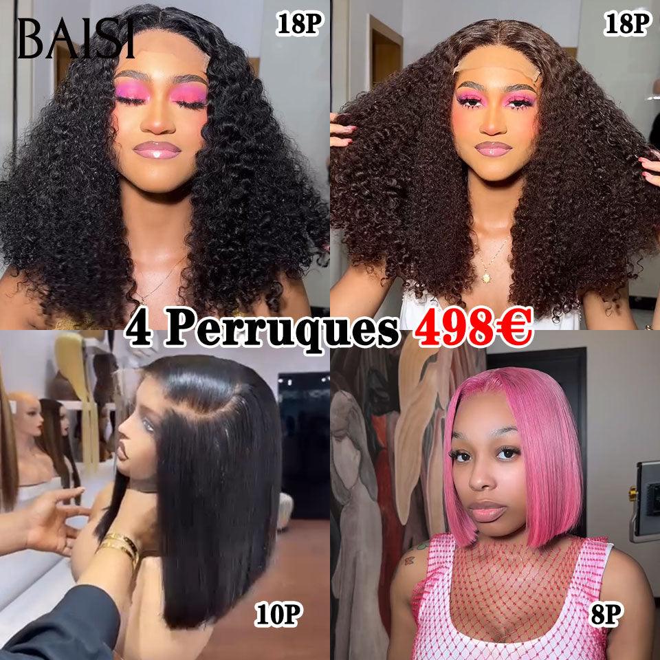 BAISI 2 Parrucche SENZA colla Onda corporea e ondulata da rivendere €275 18 pollici in capelli umani veri al 100% VIP100