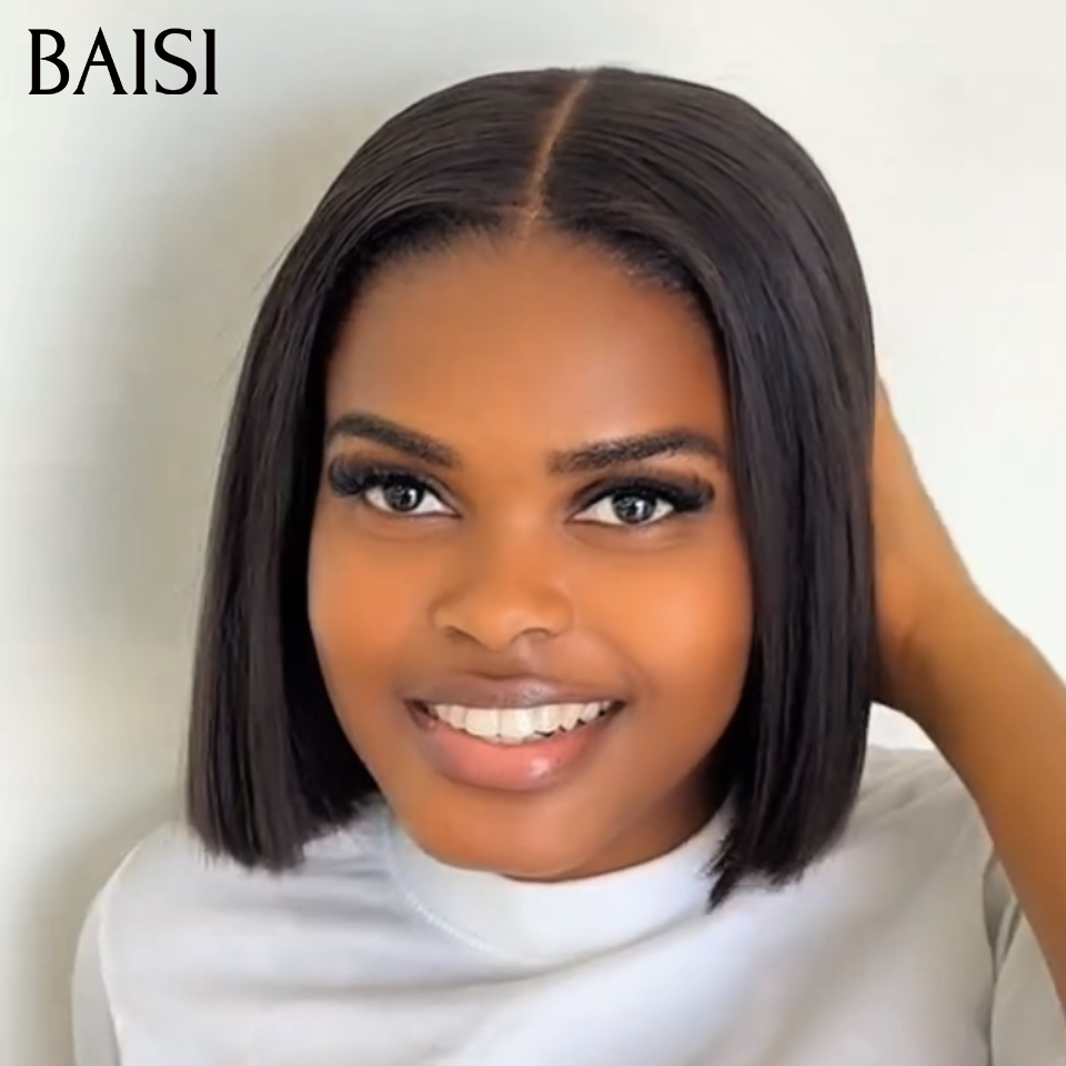 BAISI Peruca lisa bob 80€ Qualidade superior SDD Bone Straight 100% Cabelo vietnamita verdadeiro 20 anos de garantia Entrega a partir do depósito em França em 48H