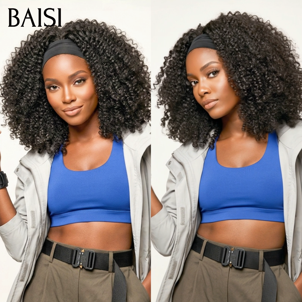 BAISI Perruque Bandeau Noir 14Pouces 139€ ou Pixie Lisse en couleur Mixte 4X4 lace 86€ ou 13X4 lace 75€ moitié prix 100% Cheveux Humains MP50