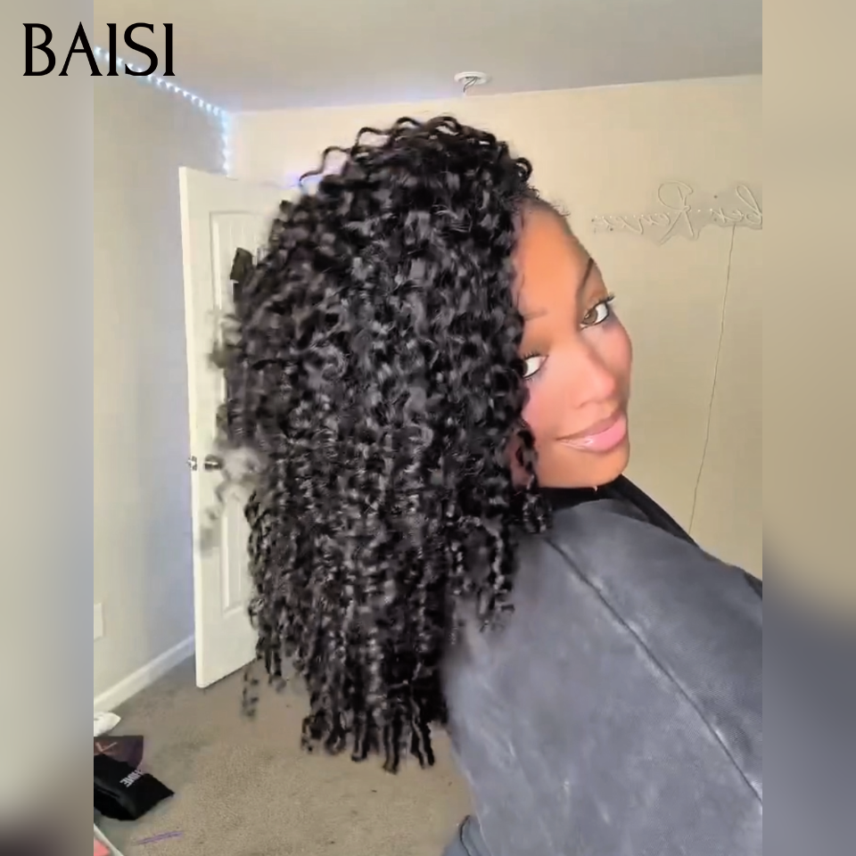 Extensions de Cheveux Humain Plume Double Tête Style Crochet Hair Burmese Curl 100% Naturel Invisible & Confort, Garantie 20 ans