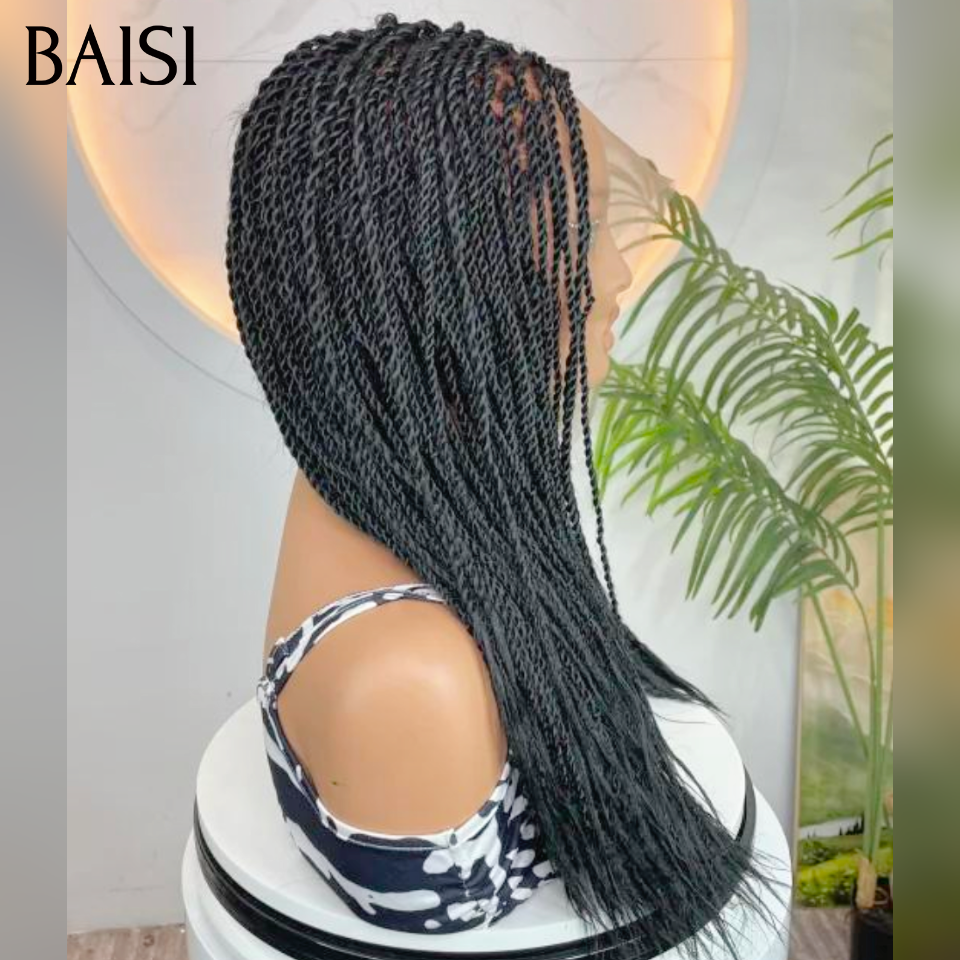 Nouveau produit  Full Lace Coiffure déjà Perruque avec coiffure natte 100% Cheveux Humains