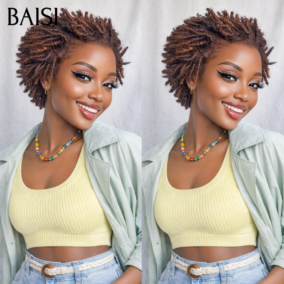 13x4 lace frontal Perruque Pixie pour l'été 68€ Moitié prix produit en couleur Mixte Marron en 100% Cheveux Humains