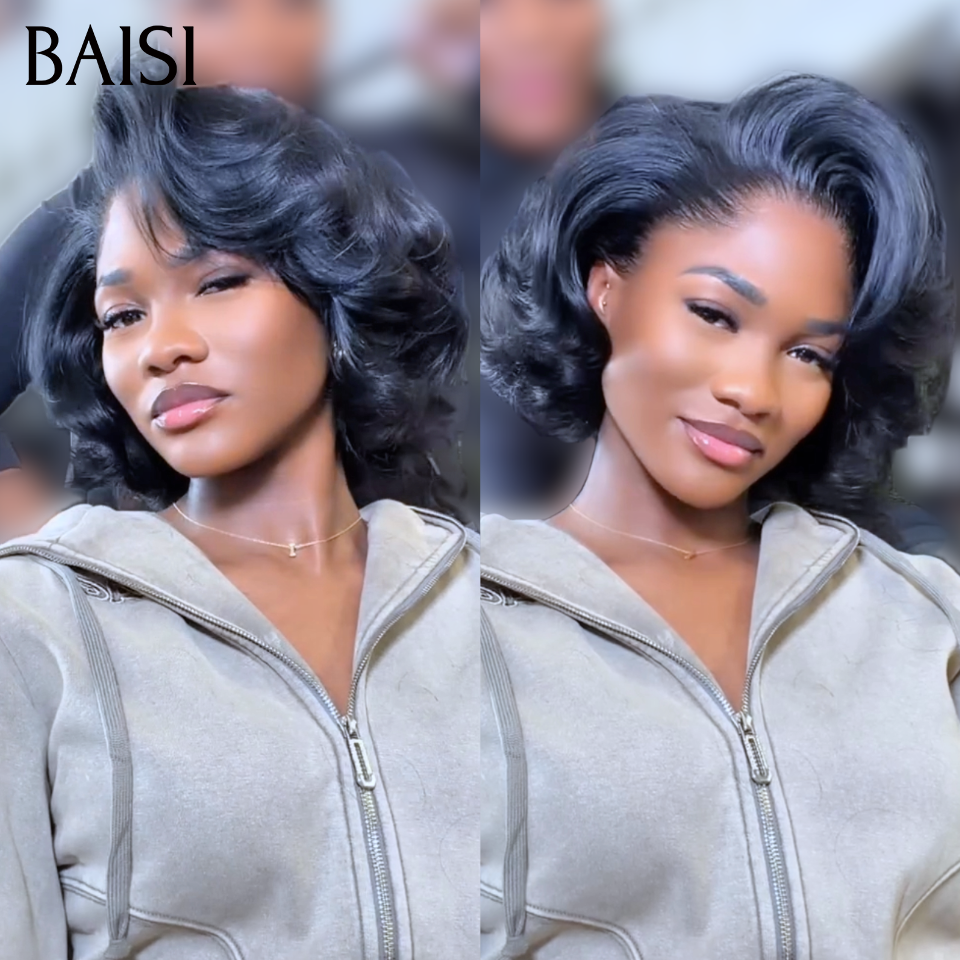 Perruque boucle  wave 66€ en egg wave 10 pouces 79€  Moitié prix produit BOB en couleur  NOIR en 100% Cheveux Humains