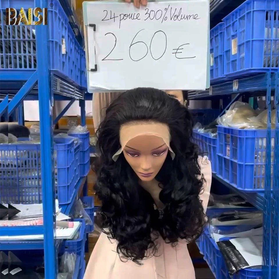 BAISI 13X4 Luxury Bouncy Curly Wigs 24 inches A1 Made by double drawn virgin hair strands volume 300% density over 20 years of use CODE VIP100