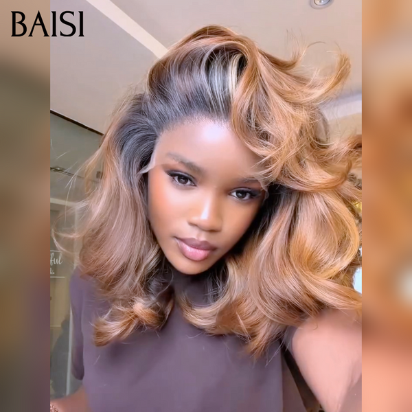 BAISI  13*4 lace frontal Perruque egg wave noir 100€ ou 4/30# 89€ ou Chioma pixie sans lace 39€ finger wave NOIR Moitié Prix Livraison Express 48H en 100% cheveux humains