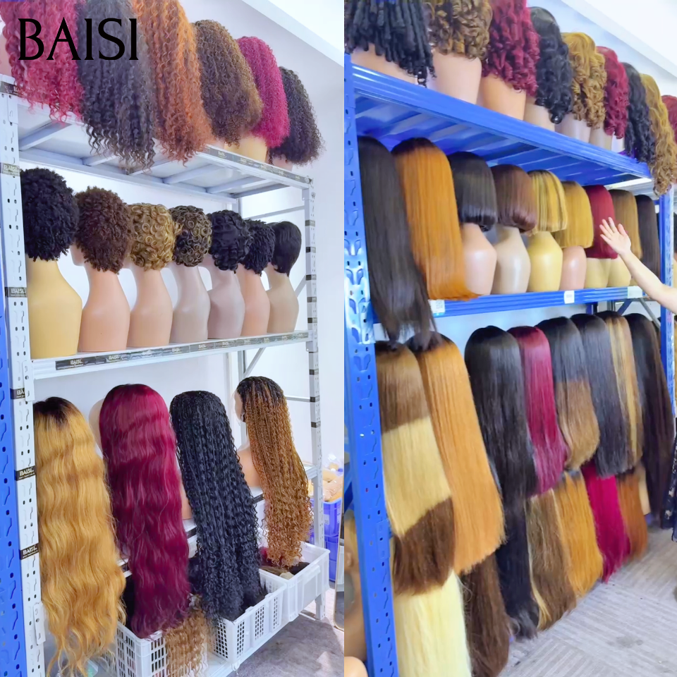 BAISI Fournisseur grossiste 10 perruques 150€ (32p+24p+14p+10p)différentes couleurs promotion valise aujourd'hui stock pas bcp blended humains hair sans retour