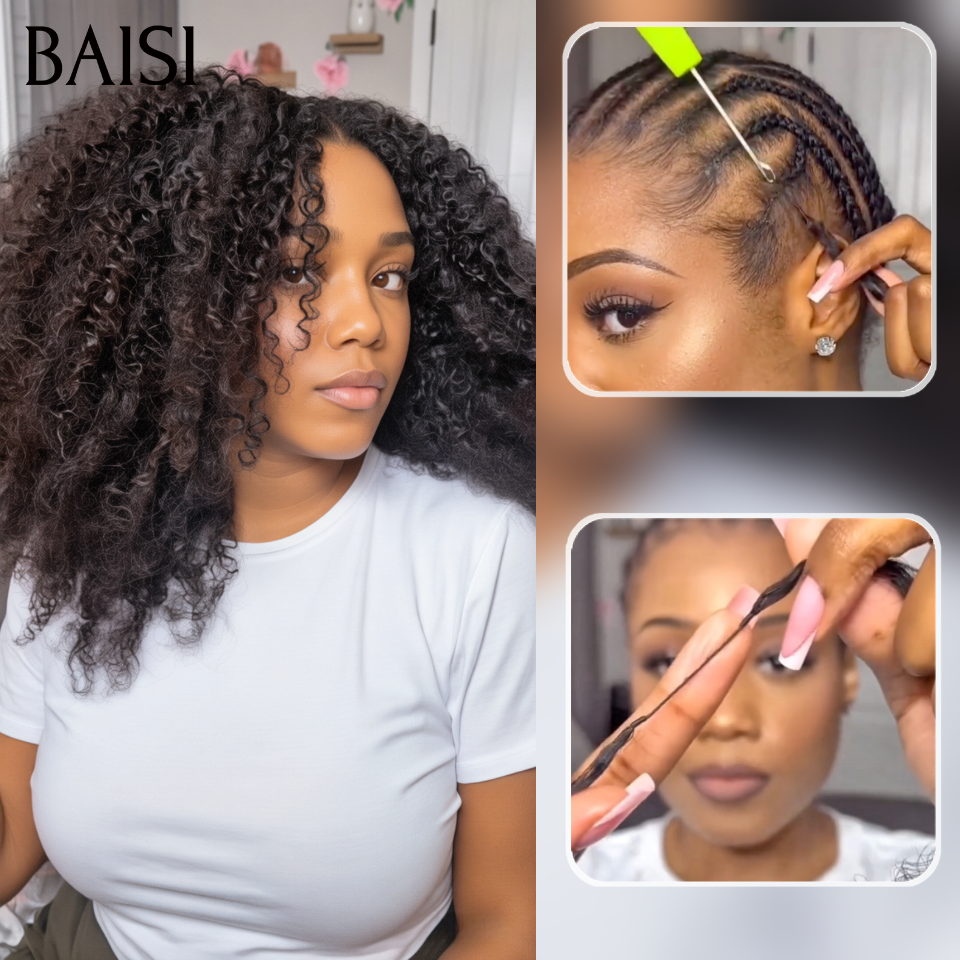 Nouvelles tendances en matière de perruques en 2026 Extensions de Cheveux Humain Plume Double Tête Style Crochet Hair Sans Colle Deep Wave 100% Naturel Invisible & Confort, Garantie 20 ans
