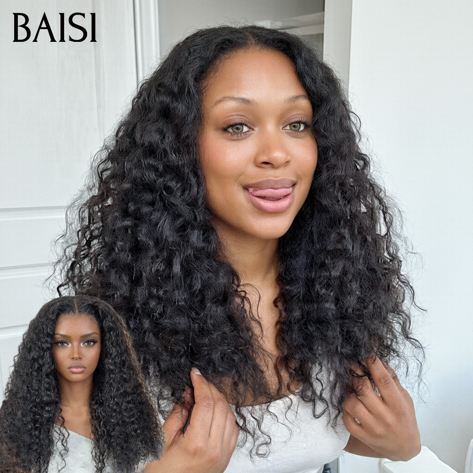 Grande Promo 13x4 lace frontal Perruque curly wave raw hair 18 pouce 99€ noir en couleur NOIR en 100% Cheveux Humains
