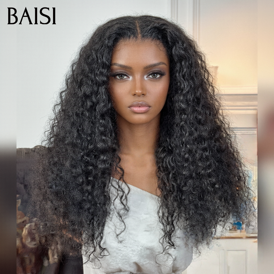 Grande Promo 13x4 lace frontal Perruque curly wave raw hair 18 pouce 99€ noir en couleur NOIR en 100% Cheveux Humains