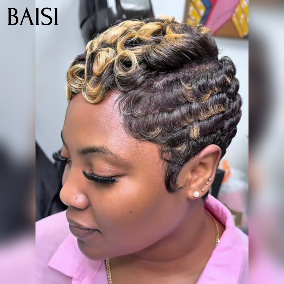 BAISI Perruque PROMO Chioma 45€  sans Colle Fabriqué à la machine en 100% vrais cheveux humains