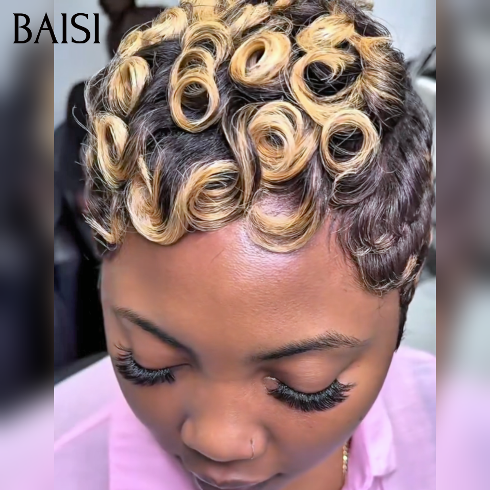 BAISI Perruque PROMO Chioma 45€  sans Colle Fabriqué à la machine en 100% vrais cheveux humains