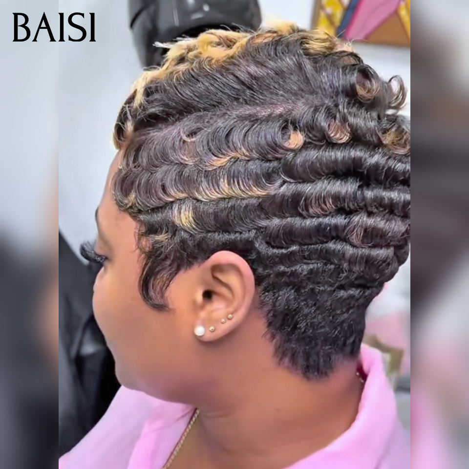 BAISI Perruque PROMO Chioma 45€  sans Colle Fabriqué à la machine en 100% vrais cheveux humains