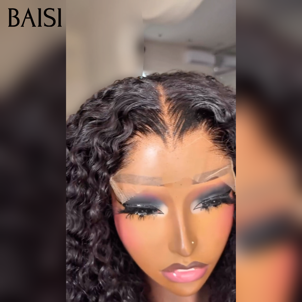 BAISI Perruques 4x4 Lace PROMO aujourd'hui Volume de 250% water wave 12 pouce 119€   en 100% vrais cheveux humains 24036