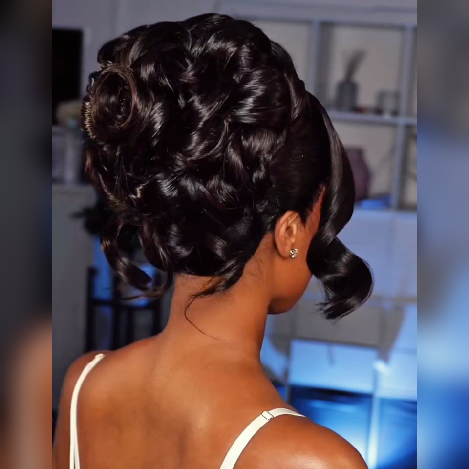 BAISI Nouvelle Arrivée Perruques Moitié Prix 13x4 frontal Lace 189€ ou Vietnam Hair 329€  Chignon de nattes NOIR en chignon bun En 100% cheveux humains