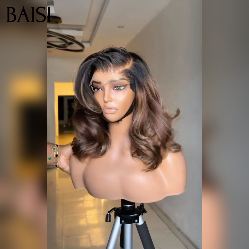 BAISI humain hair promo 1 egg wave 12 pouce marron 100€ ou 4 Perruques 100€ 24 Pouces différentes 4 couleurs noir bordeaux marron miel stock limité soldes blended human hair