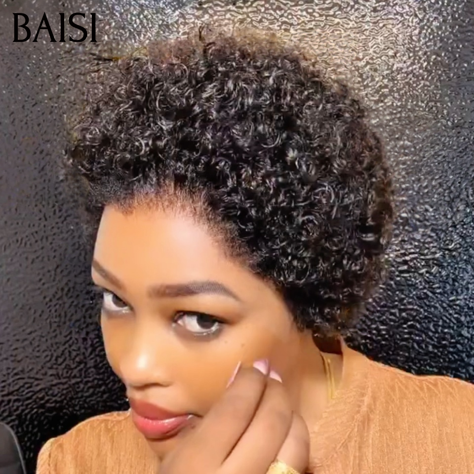 BAISI perruque curly frontale 56€ grâce à la vidéo de la cliente satisfaite n'attendez plus commandez maintenant ce modèle cheveux humains