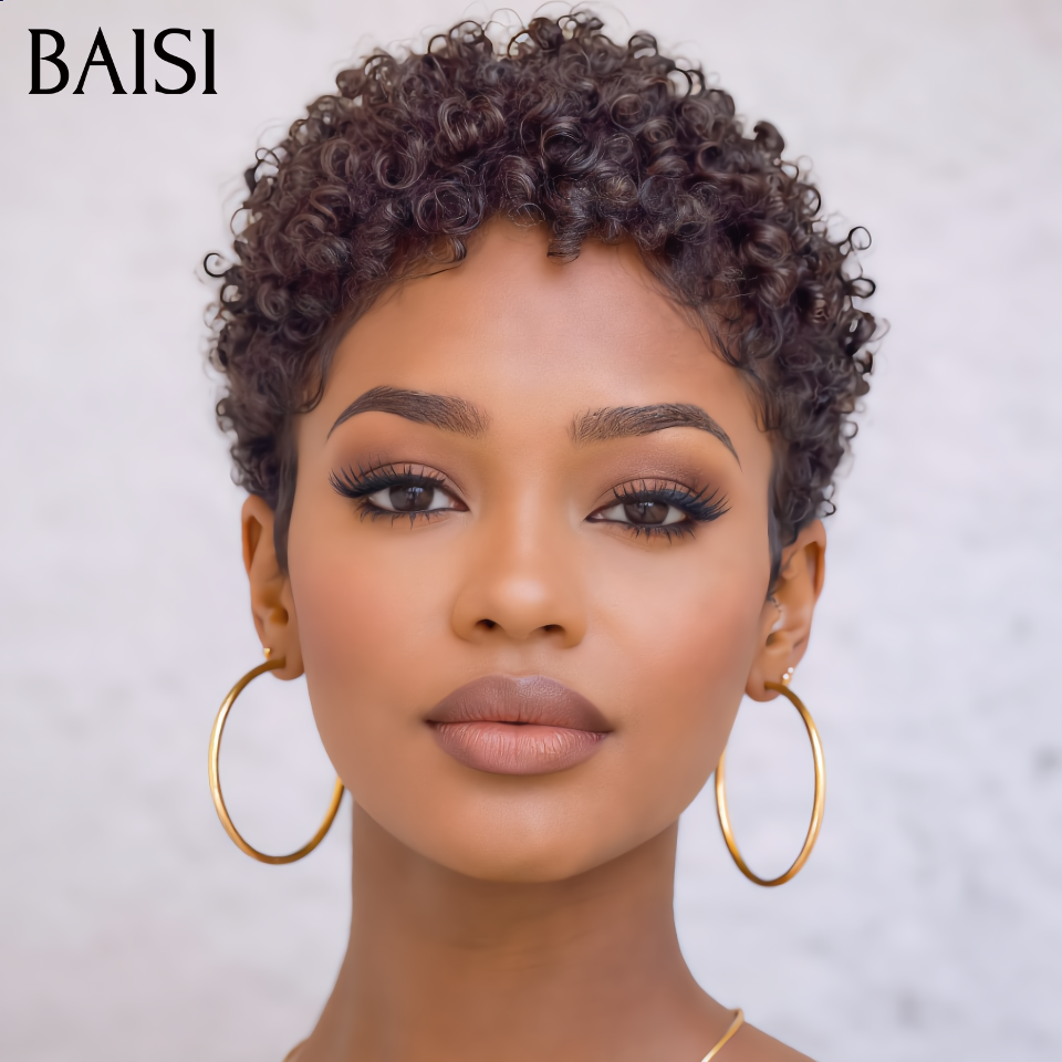 BAISI vendita flash 8 parrucche in 100% veri capelli umani 399 euro pixie e curly wave e Body wave