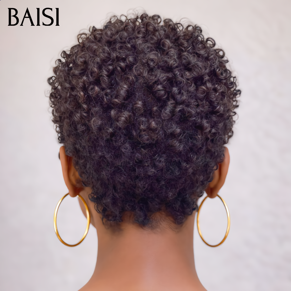 BAISI vendita flash 8 parrucche in 100% veri capelli umani 399 euro pixie e curly wave e Body wave