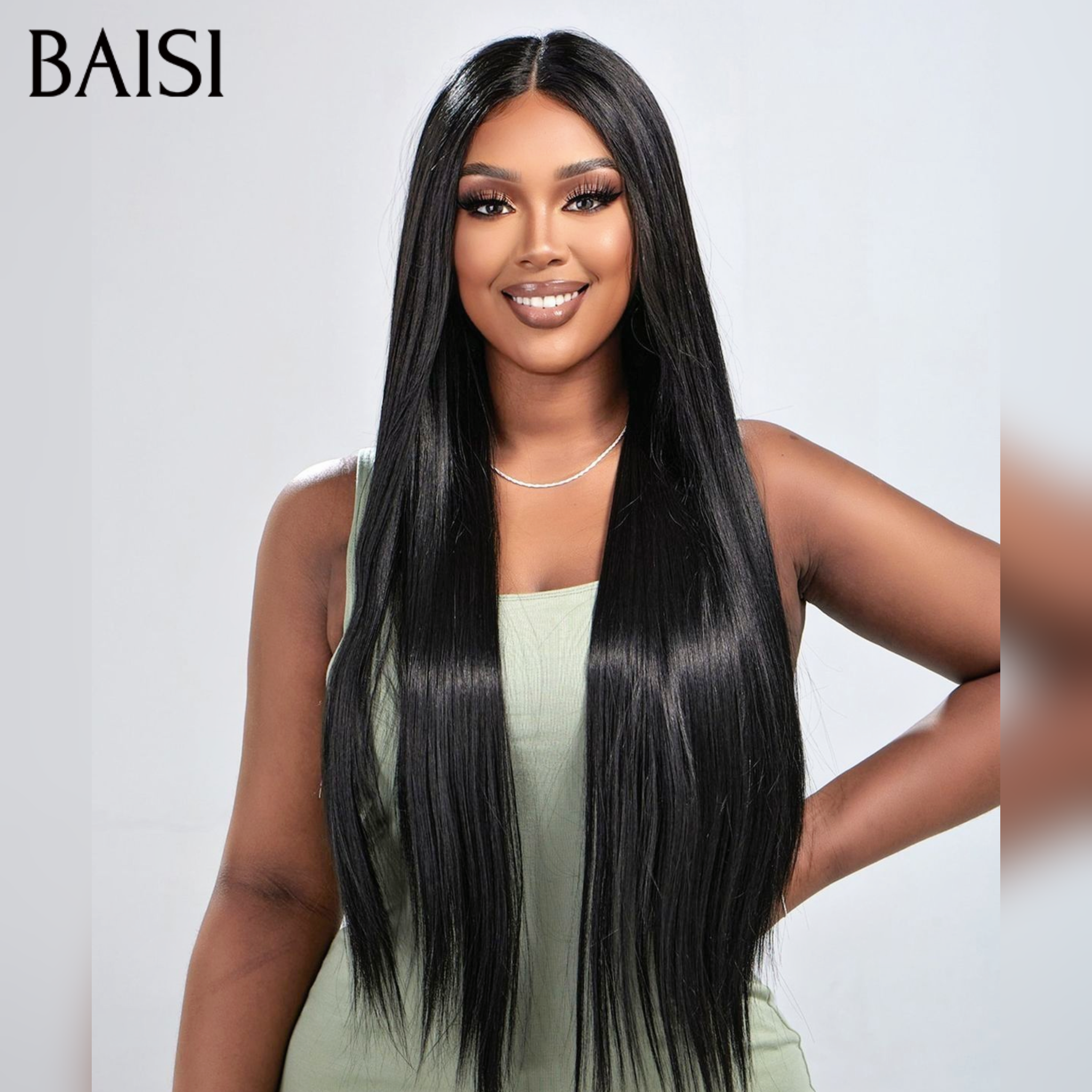 BAISI 2 Perruques Prix Grossite 250€ Facile à Revendre textures différents lisse et wave PROMO  100% Cheveux Humains