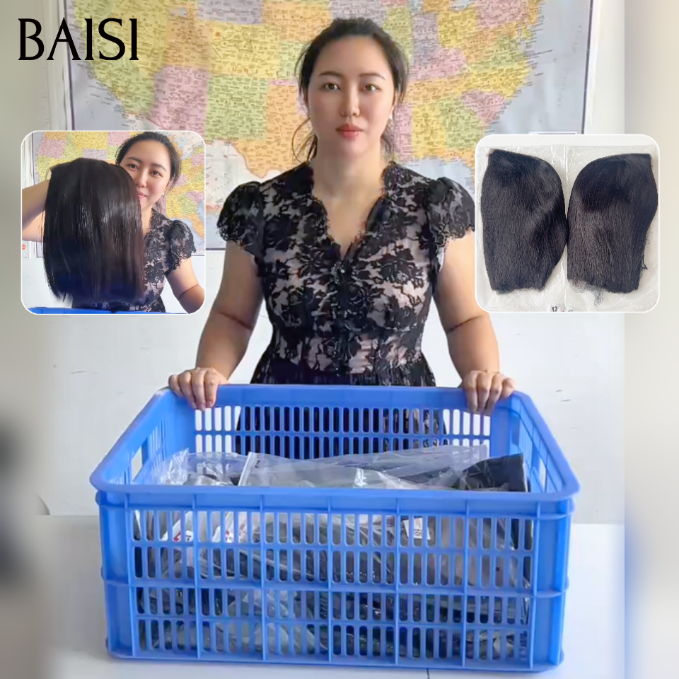 BAISI Perruques bob Lisse Vietnam Hair noir Très très bonne qualité en 100% Cheveux Humains