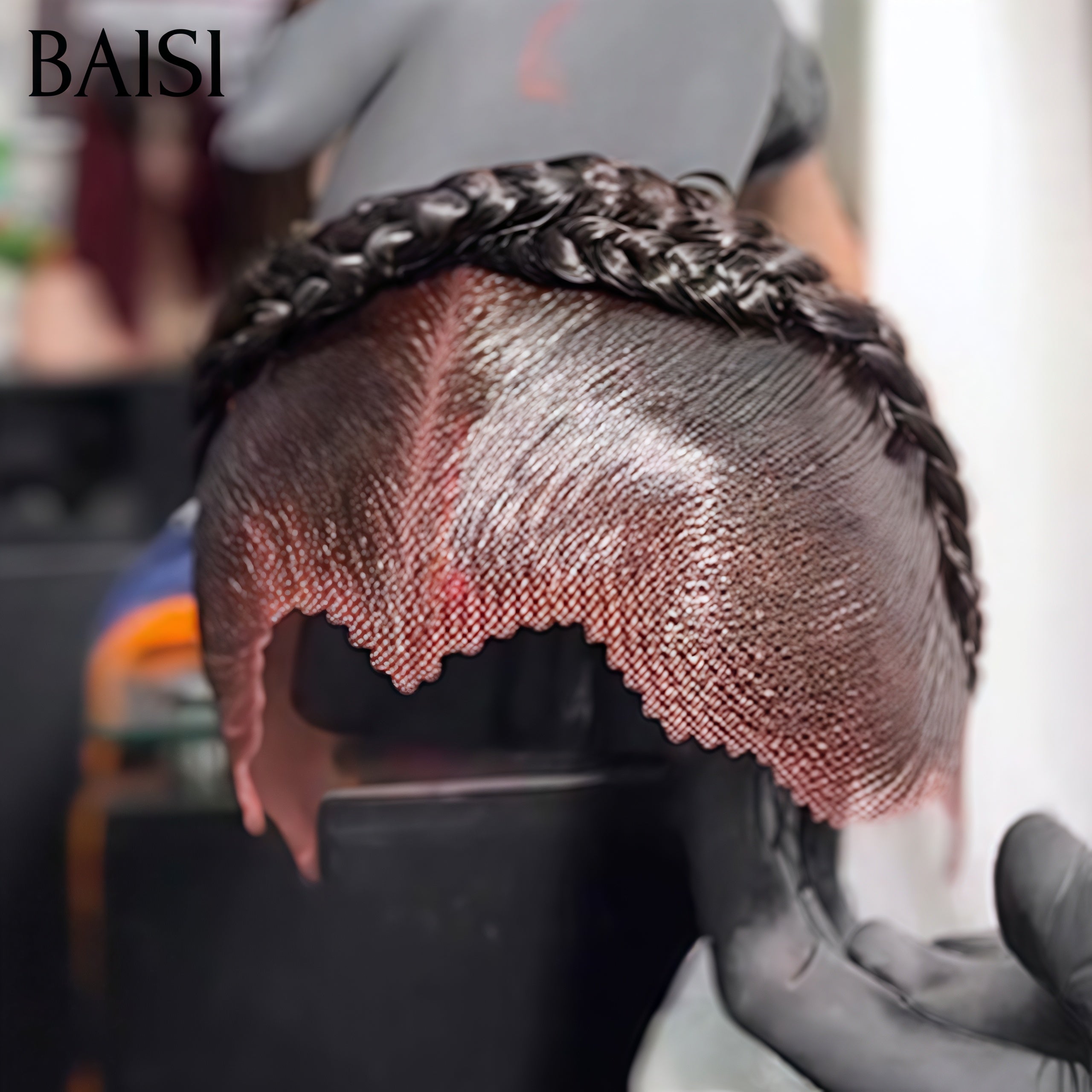 BAISI 59€ lace frontale avec natte prête à porter sans colle simple et efficace résultat beau et naturel