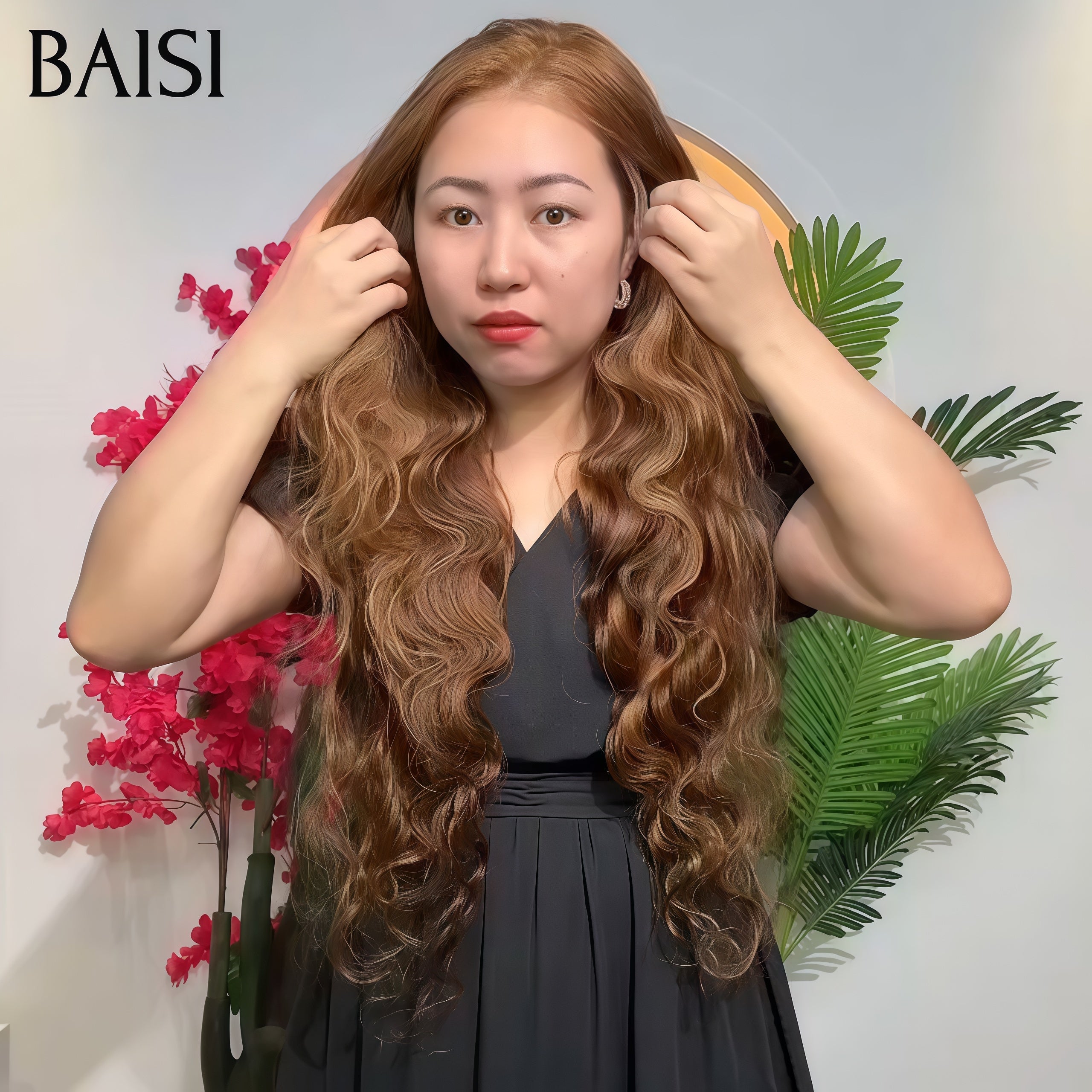 BAISI Peluca personalizada de alta calidad Color rubio #613 liso liso