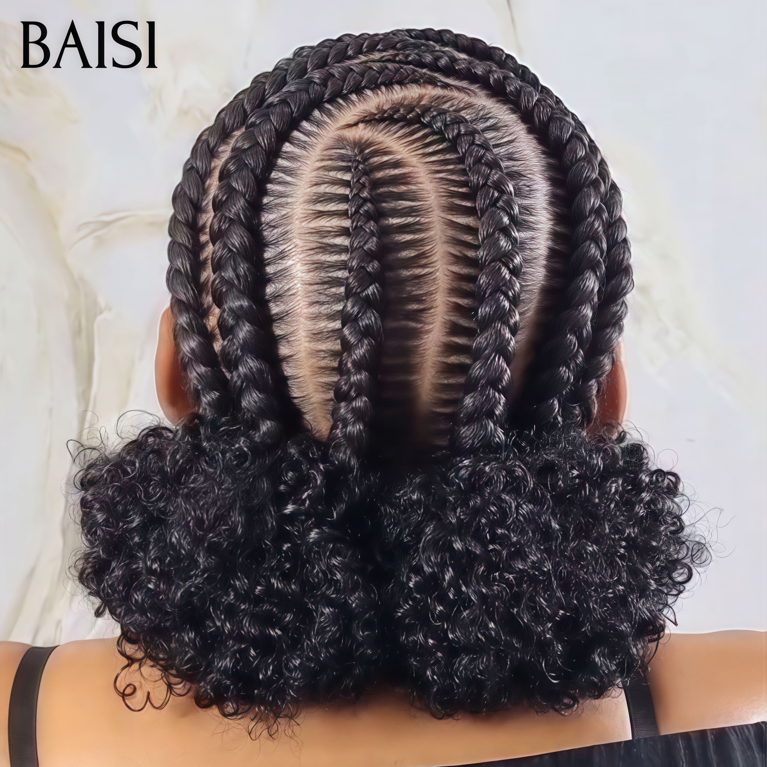 BAISI Vollspitze Kunsthaargeflecht