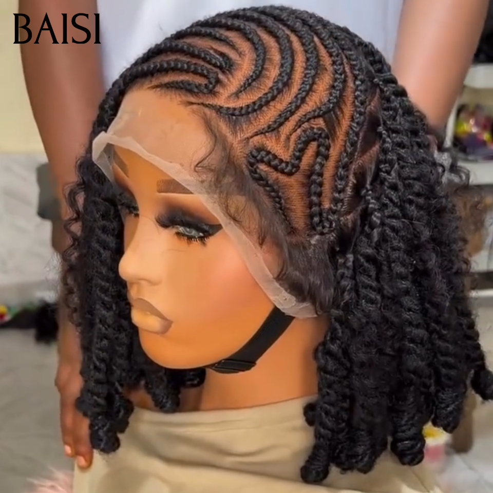BAISI vente flash 1 perruque full lace natte contre la chaleur vrais cheveux 169€ ou 2 Perruques 120€ blended hair 32 pouce Lisse Moitié Prix MP50