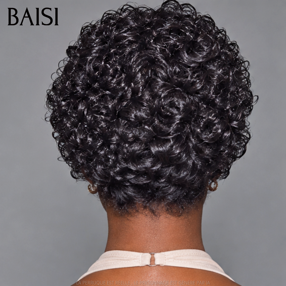 BAISI 13x4 Lace Frontale Lote de 2 Perucas Curtas, 1 Pixie Curly 69€ e 1 Bob Carré Liso 78€ Só Promoção inédita em 100% Cabelo Humano
