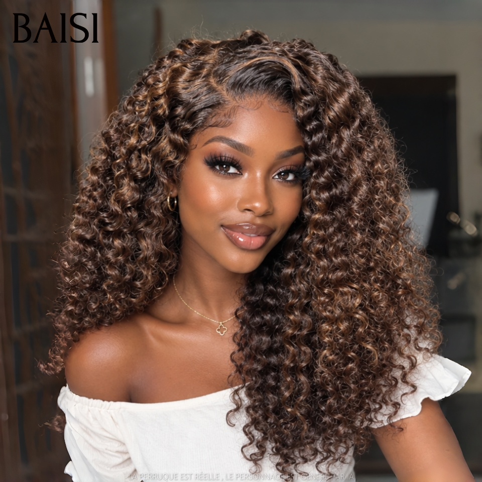 2 perruques 120€ vrais cheveux raw hair Noir + Marron 12 pouces 13*4 lace frontale  deep wave et curly Confortable 100% Cheveux Humains