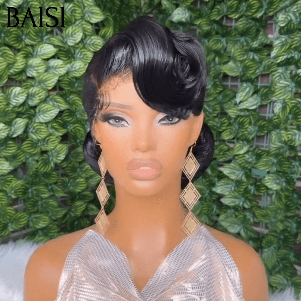 BAISI Coiffure de luxe Sophie Perruques Mariage Prête à porter chignon et personalisation comme sur la vidéo 100% identique avec lace frontale pour mariage ou événement spécial