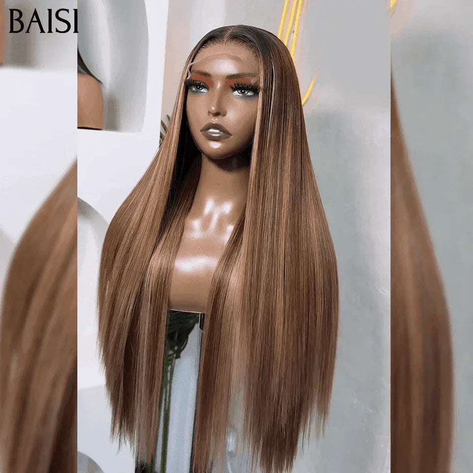 BAISI 4 perruques 4 Couleur 499€ 4X4 lace de Luxe SDD BONE STRAIGHT 100% Vietnam Hair Lisse 18-30 Pouces en 100% cheveux humains à moitié prix FR38