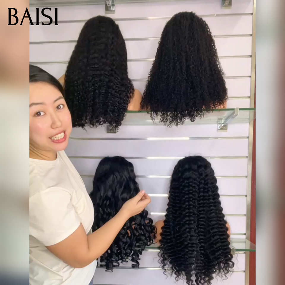 BAISI 2x6 Peluca bob de encaje y/o media melena negra lisa, cabello vietnamita 100 % liso natural, calidad impecable, 100 % satisfacción con cabello 100 % humano