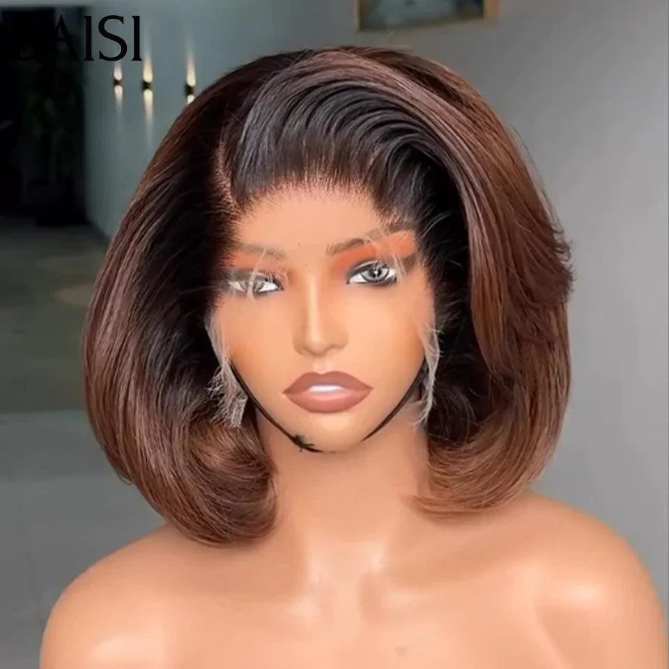 BAISI Lot De 12 Perruques Abordable 880€ En 100% Cheveux Humains Modèle personnalisé De Bonne Qualité En Promotion Code: BS65