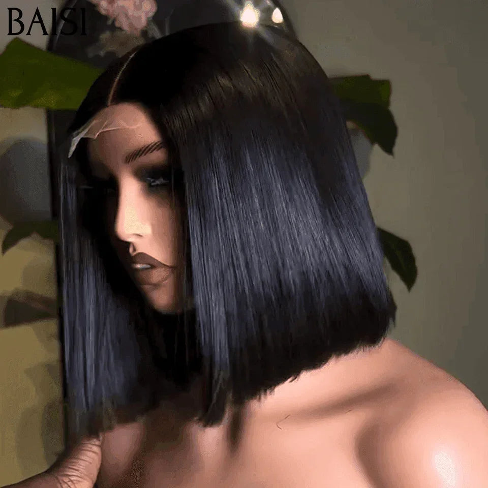 BAISI 2*6 Lace Closure Perücke aus 100 % Echthaar