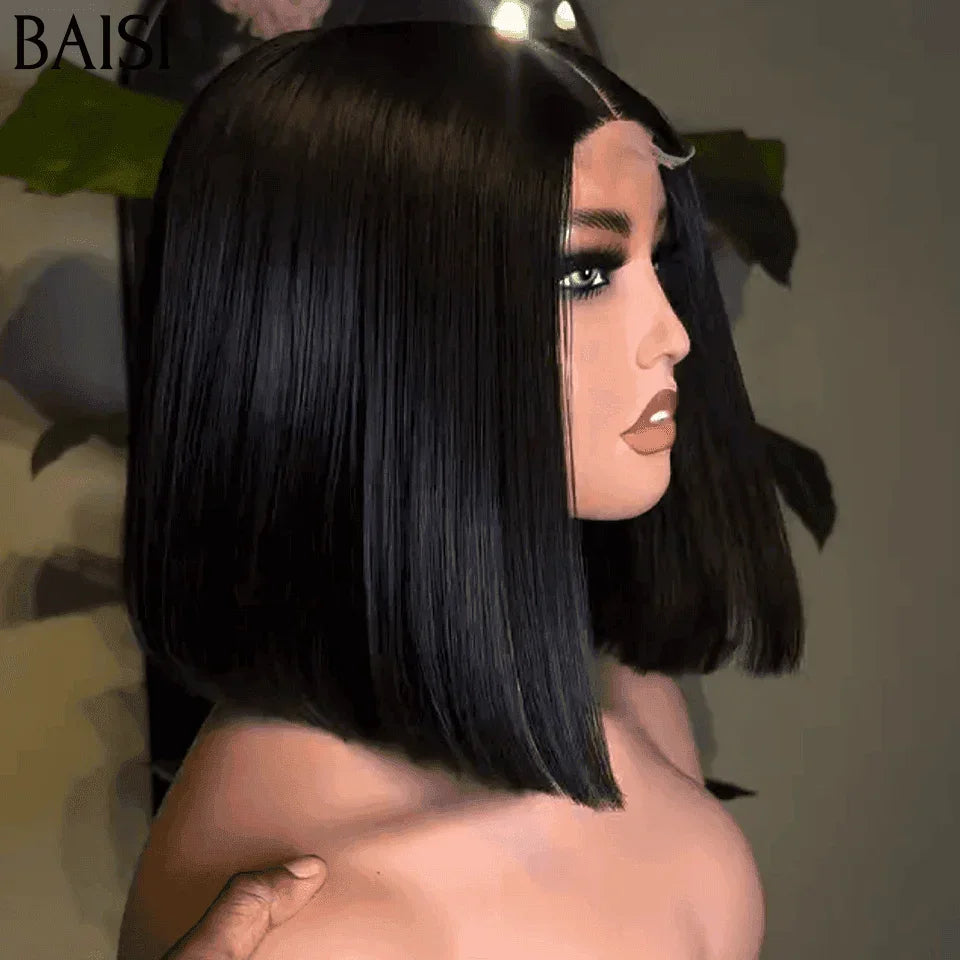 BAISI 2*6 Lace Closure Perücke aus 100 % Echthaar