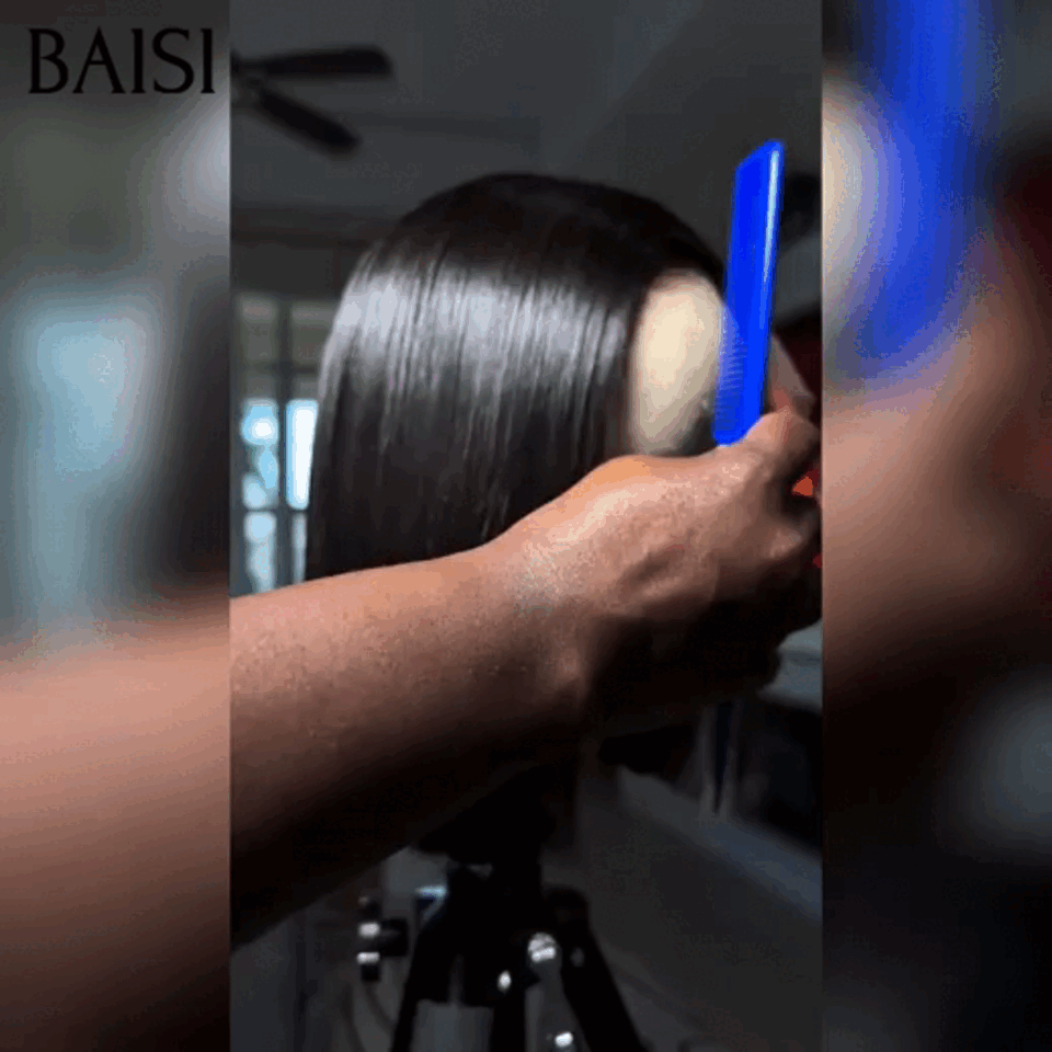 BAISI BAS Prix 13x4 lace frontal Perruque lisse NOIR 10 pouce Raw Hair 75€ ou 10 Pouces Vietnam Hair 98€ SDD bone straight en 100% Cheveux Humains