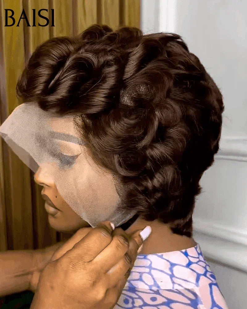 Venta flash BAISI 2 pelucas de cabello humano 100% real 149 euros (código：FR20)