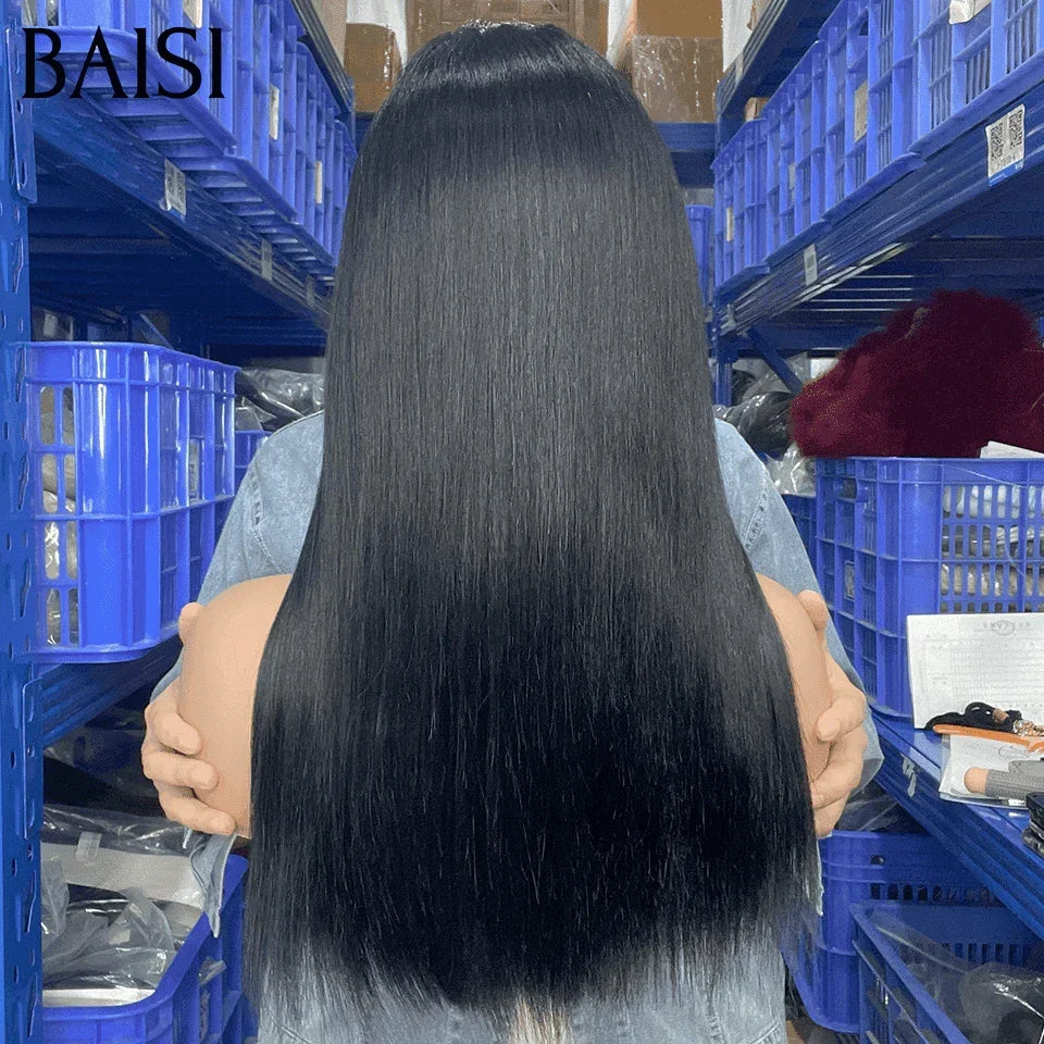 BAISI  4X4 perruque 8 Pouces 68€ En Couleur Noir moitié prix lisse en 100% cheveux humains MP50