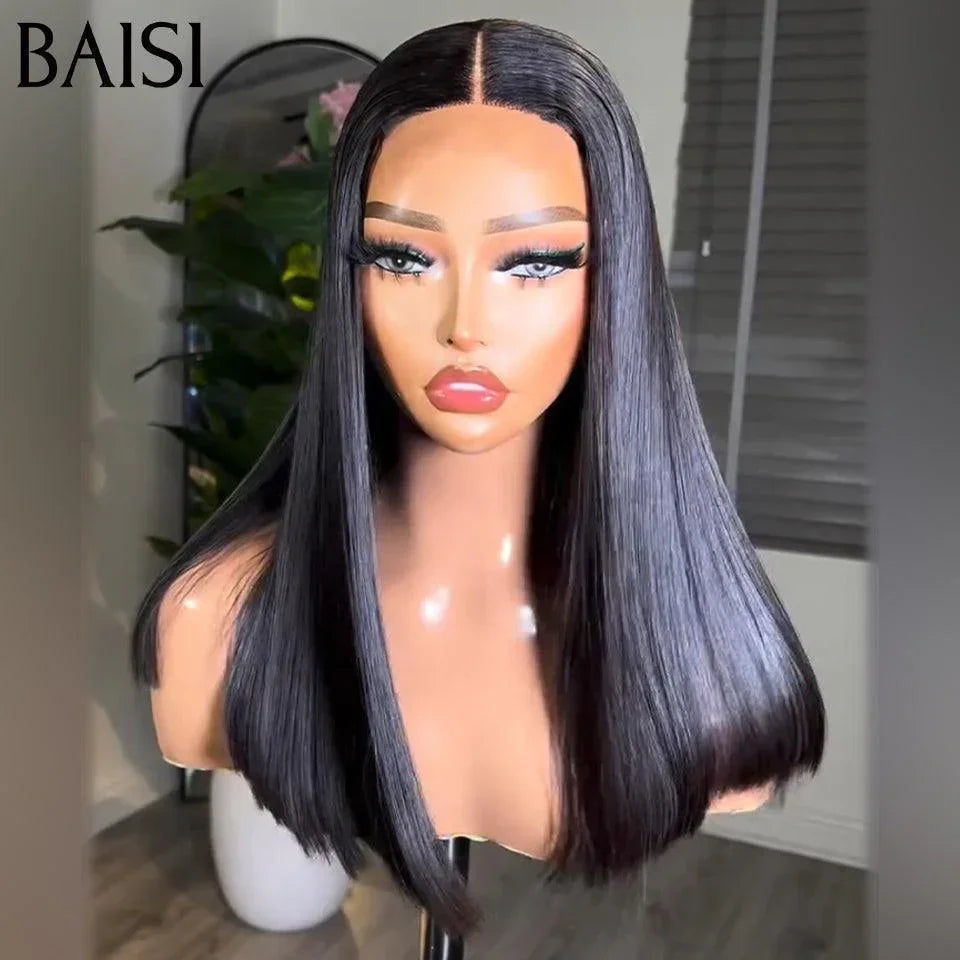 Baisi 100% vietnã cabelo 2x6 bob peruca reta natural osso reto 10 Polegada 85 € luxo metade do preço 300% densidade