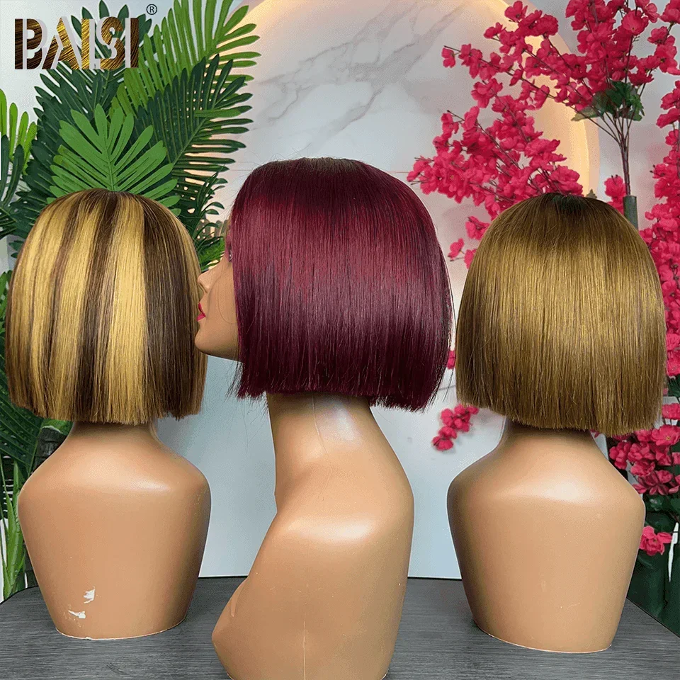 BAISI 2 Wigs WITHOUT glue Body wave and curly wave to resell €275 18 inches in 100% real human hair VIP100