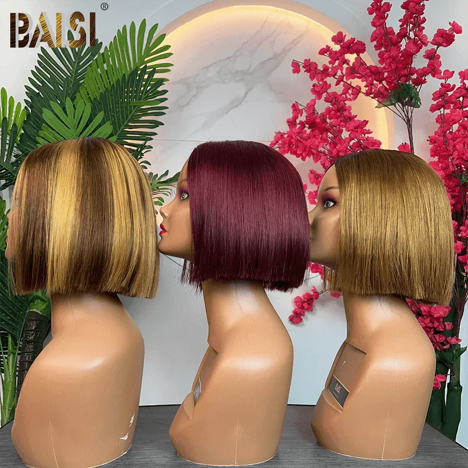 BAISI 2 Wigs WITHOUT glue Body wave and curly wave to resell €275 18 inches in 100% real human hair VIP100