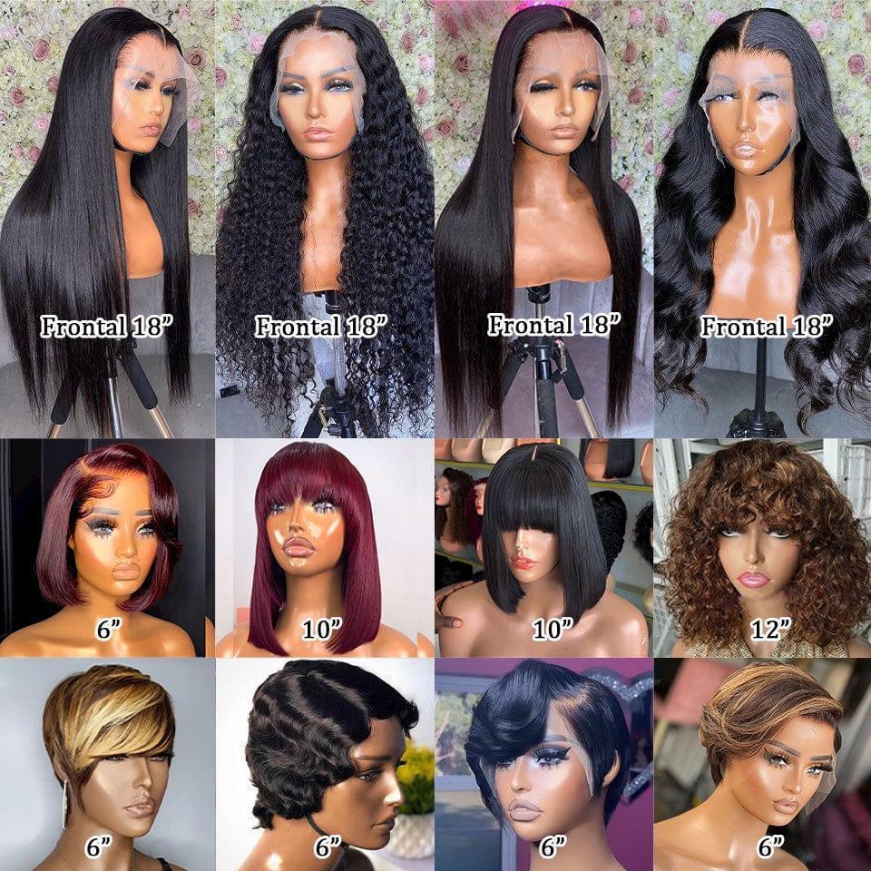 BAISI Lot De 12 Perruques Abordable 899 Euro En 100% Cheveux Humains BS120